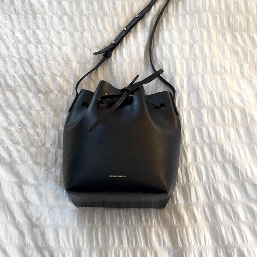 Manage Gavriel Bucket Bag with Blue Interior